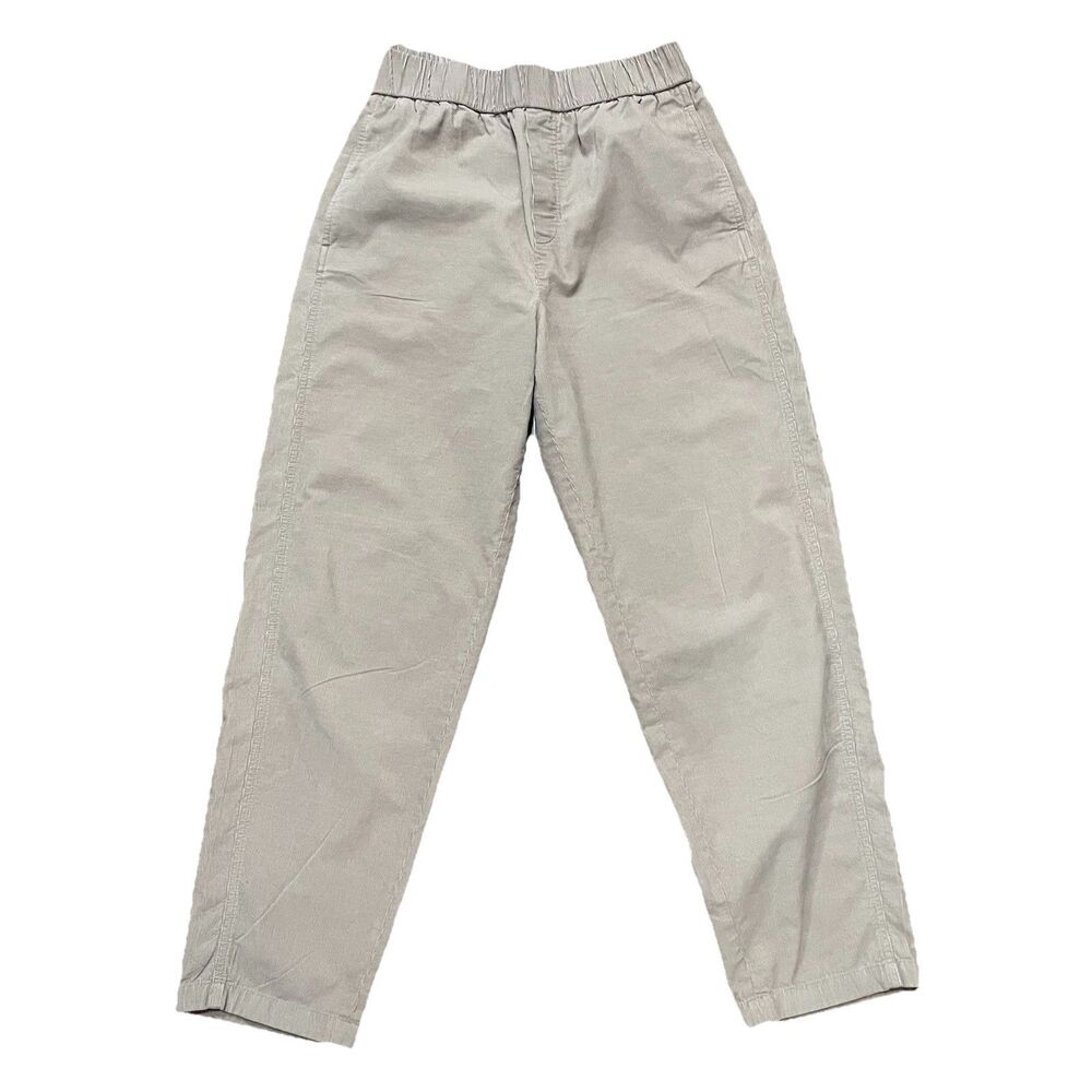 COS Women’s Corduroy Pull On Pants Straight Leg High Rise Elastic Waist Size 6